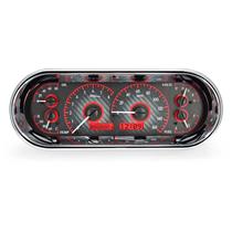 Rounded Rectangle VHX System, Carbon Fiber Style Face, Red Display