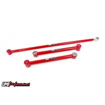 UMI Performance 203336-R GM F-Body Rear Lower Control Arms & Panhard Bar Kit w/ Roto Joints - Red
