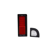 EMS TAIL LIGHT ASSEMBLY PAIR 67-72 C-10 BLACK ANODIZED MS275-85BA