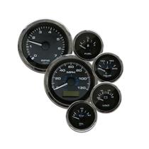 EMS ELITE 6 GAUGE KIT GPS Speedometer Ford Fuel Gauge Black MSEI-704BK