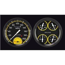 1954-1955 Chevrolet Chevy Truck Direct Fit Gauge Auto Cross Yellow CT54AXY62