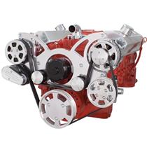 Serpentine System for SBC 283-350-400 - AC, Power Steering & Alternator with Electric Water Pump