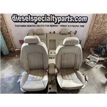 2001 - 2008 JAGUAR X-TYPE SEDAN CREAM LEATHER SEATS GOOD CONDITION CONSOLE