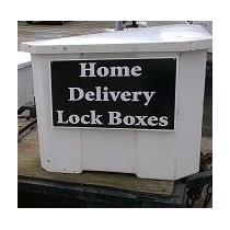 Home Delivery Lock Box, secure 30x30x50 strong water proof lockable storage unit