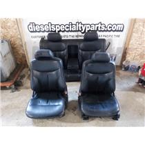 1992 - 1995 MERCEDES S600 BLACK LEATHER SEATS FRONT BACK OEM V12 SEDAN