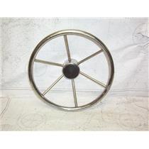 Boaters’ Resale Shop of TX 2102 2141.15 STAINLESS STEEL 14" STEERING WHEEL