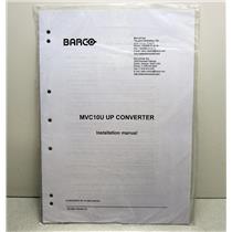 Barco MVC10U UP Converter Installation Manual 2000 Edition