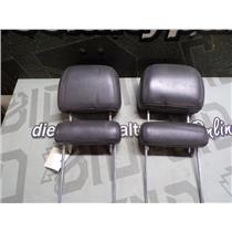 2004 2005 GMC 2500 3500 SLT CREW CAB OEM LEATHER HEAD RESTS (CHARCOAL)