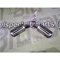 1996 HARLEY DAVIDSON SPORTSTER 883 OEM HIGHWAY PEGS FLIP OUT CHROME RUBBER -PAIR