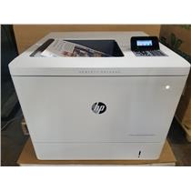 HP COLOR LASERJET M553N COLOR PRINTER ONLY 960 PTINTOUTS NEARLY FULL HP TONERS