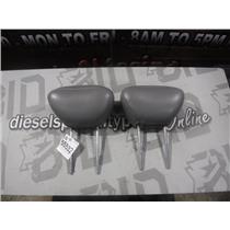 2000 - 2002 FORD F350 F250 LARIAT EXTENDED CAB FRONT LEATHER HEAD RESTS (GREY)