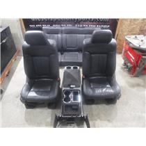 2010 FORD F150 FX4 LARIAT CREWCAB BLACK LEATHER SEATS CARBON W/ DOOR PANELS