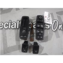 2009 - 2011 DODGE 1500 LARAMIE CREWCAB OEM WINDOW LOCK SWITCHES (BLACK) 4 DOOR