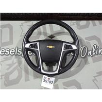 2010 - 2012 CHEVROLET EQUINOX LS 2.4L AUTO OEM STEERING WHEEL LEATHER 9/10