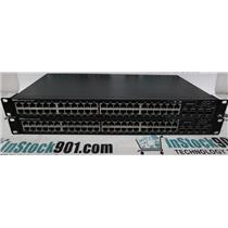 Lot of 2 Dell PowerConnect 5448 48-Port Gigabit Networking Switch w rack ears