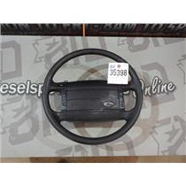 1988 -1992 FORD F350 F250 LARIAT OEM STEERING WHEEL (BLACK) CRUISE HORN