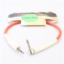 2' Lava Cable LCTHS2RD Tephra 1/4" Straight-Right Angle Speaker Cable #47206