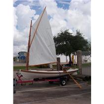 Boaters’ Resale Shop of TX 2209 0144.01 MELONSEED 13' SAILING DINGHY with OARS