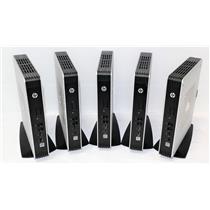 Lot of 5x HP t610 Flex B8C95AA Win7E 4GB 16GB-SSD Thin Client AMD T56N 1.65GHz