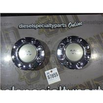 2008 - 2010 FORD F350 F250 KING RANCH OEM 8-BOLT REAR WHEEL CAPS (PAIR) CHROME