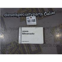 2005 CHEVROLET 2500 3500 6.6 LLY DIESEL AUTO 4X4 OEM OWNERS MANUAL