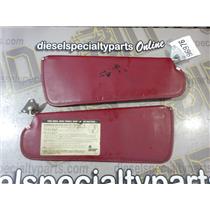 1989 - 1993 DODGE W250 RAM 5.9 12V DIESEL MANUAL 4X4 OEM SUN VISORS (RED) PAIR