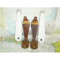 Boaters’ Resale Shop of TX 2305 2547.02 WOODEN 19" SPEADERS & BRONZE BRACKET SET