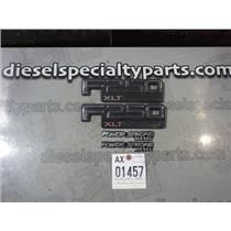 1995 - 1997 FORD F250 XLT EXT CAB 7.3 DIESEL ZF5 2WD OEM FENDER EMBLEMS (PAIR)