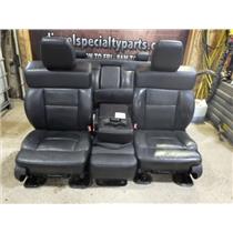 2004 - 2008 FORD F150 LARIAT CREWCAB OEM BLACK LEATHER SEATS W/ CENTRE CONSOLE