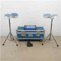 Pollard Syndrum 477 Quad w/ 8" Pads Case & Stands #48471