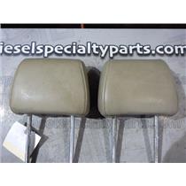 2005 2006 FORD F350 F250 LARIAT CREWCAB REAR SEAT LEATHER HEADRESTS (TAN) OEM