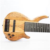 Will Miller Custom 8-String Natural Exotic Electric Bass Guitar Bartolini #52814