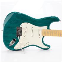 2001 Fender Strat Stratocaster American Deluxe Emerald Green Guitar #49958