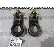 2000 2001 FORD F350 F250 XLT 7.3 DIESEL ZF6 4X4 OEM FRAME MOUNT TOW HOOKS (PAIR)