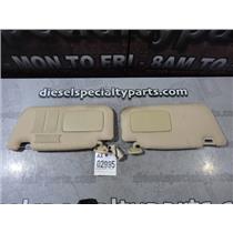 2005 2006 SUBARU FORESTER WAGON 2.5 L AUTOMATIC OEM INTERIOR SUN VISORS (TAN)