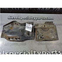 2006 2007 GMC SIERRA 2500 3500 6.6 LBZ DIESEL OEM METAL BATTERY TRAYS (PAIR)