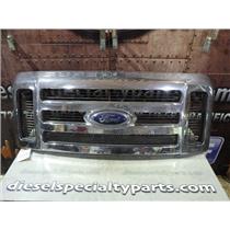 2008 2009 2010 FORD F350 F250 LARIAT XLT OEM CHROME GRILL GRILLE GOOD CONDITION