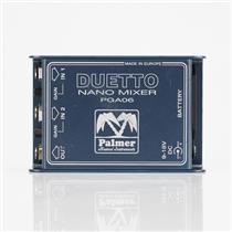 Palmer Duetto PGA06 Nano Mixer for Guitar & Line Signals w/ 1/4" TS Cable #54043