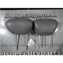 2005 2006 FORD F350 F250 LARIAT EXTENDED CAB FRONT LEATHER HEADRESTS (GREY) PAIR