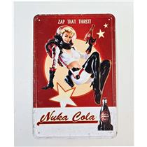 Fallout Nuka Cola Bomb Shell Metal Sign - SEALED