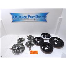 Kenmore Range 5304430149 5304430150 MP22YA Drip Pan & Burner Element Set New