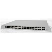 Cisco Meraki MS130-48P-HW 48x Gigabit PoE 4x SFP Cloud Managed Ethernet Switch