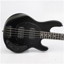 Ernie Ball Music Man StingRay 3 EQ HH Bass Guitar Stealth Black w/ Case #54932