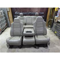 2008 2009 2010 FORD F350 F250 LARIAT CREWCAB LEATHER SEATS W/ JUMP SEAT STONE