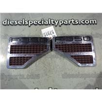 2008 2009 2010 FORD F350 LARIAT 6.4 DIESEL POWERSTROKE FENDER EMBLEMS CHROME