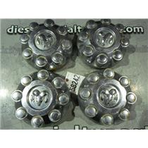 2004 2005 DODGE 3500 SLT CREWCAB QUAD OEM HUB CAPS WHEELS 8-BOLT CHROME PLASTIC