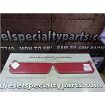 1992 1993 FORD F350 F250 XLT XL OEM INTERIOR SUN VISORS (RED) SET PAIR