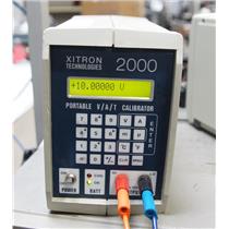 XiTron Technologies 2000 Portable V/A/T DC Calibrator Temperature Source