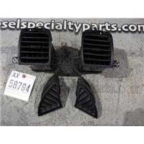 2004 2005 HYUNDAI ACCENT 1.6L ENGINE AUTO SEDAN OEM DASH VENTS (4) BLACK