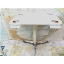 Boaters' Resale Shop of TX 2412 0575.02 TIDEE TABLE w PEDESTAL & FOLDING BASE
